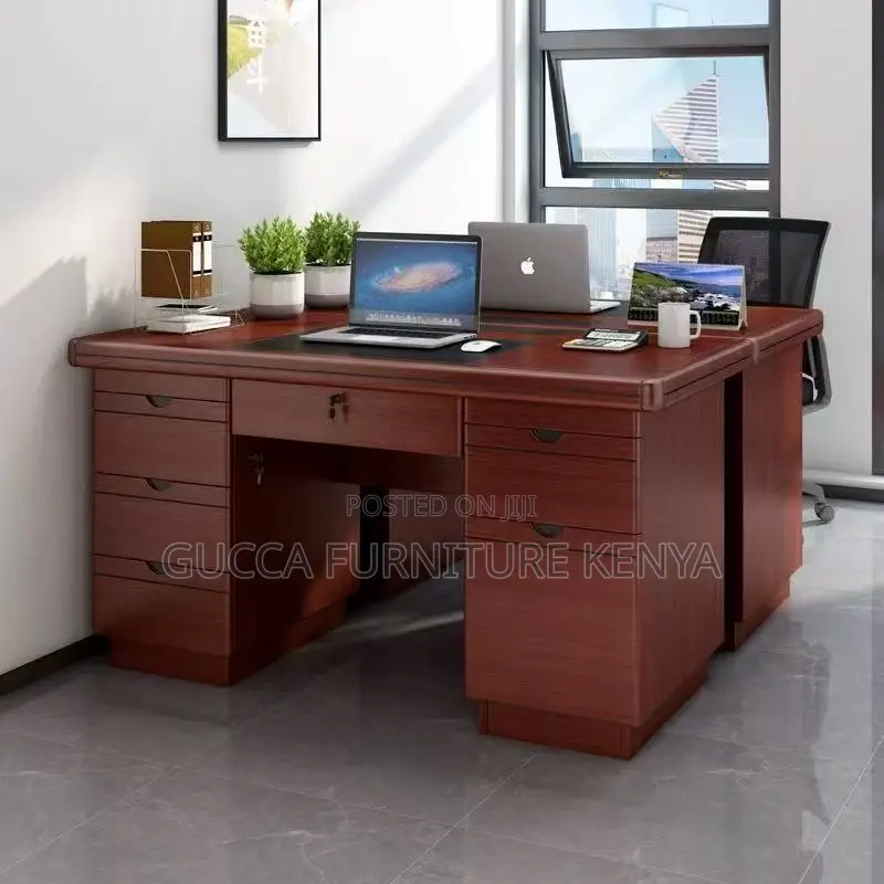 1.4 Meters Executive Mahogany Office Desk