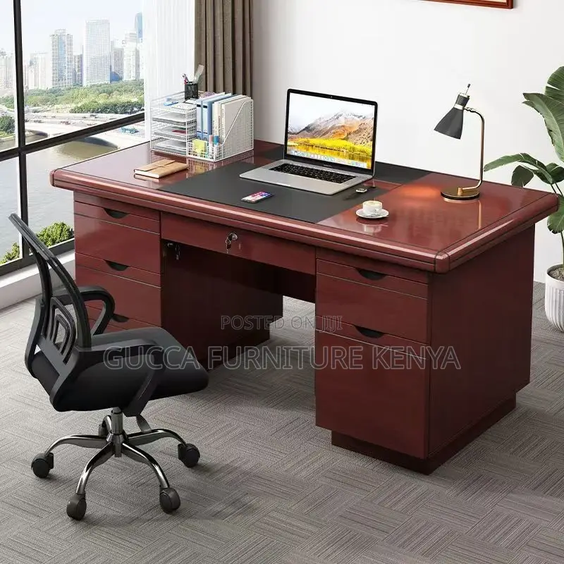 1.4 Meters Executive Mahogany Office Desk