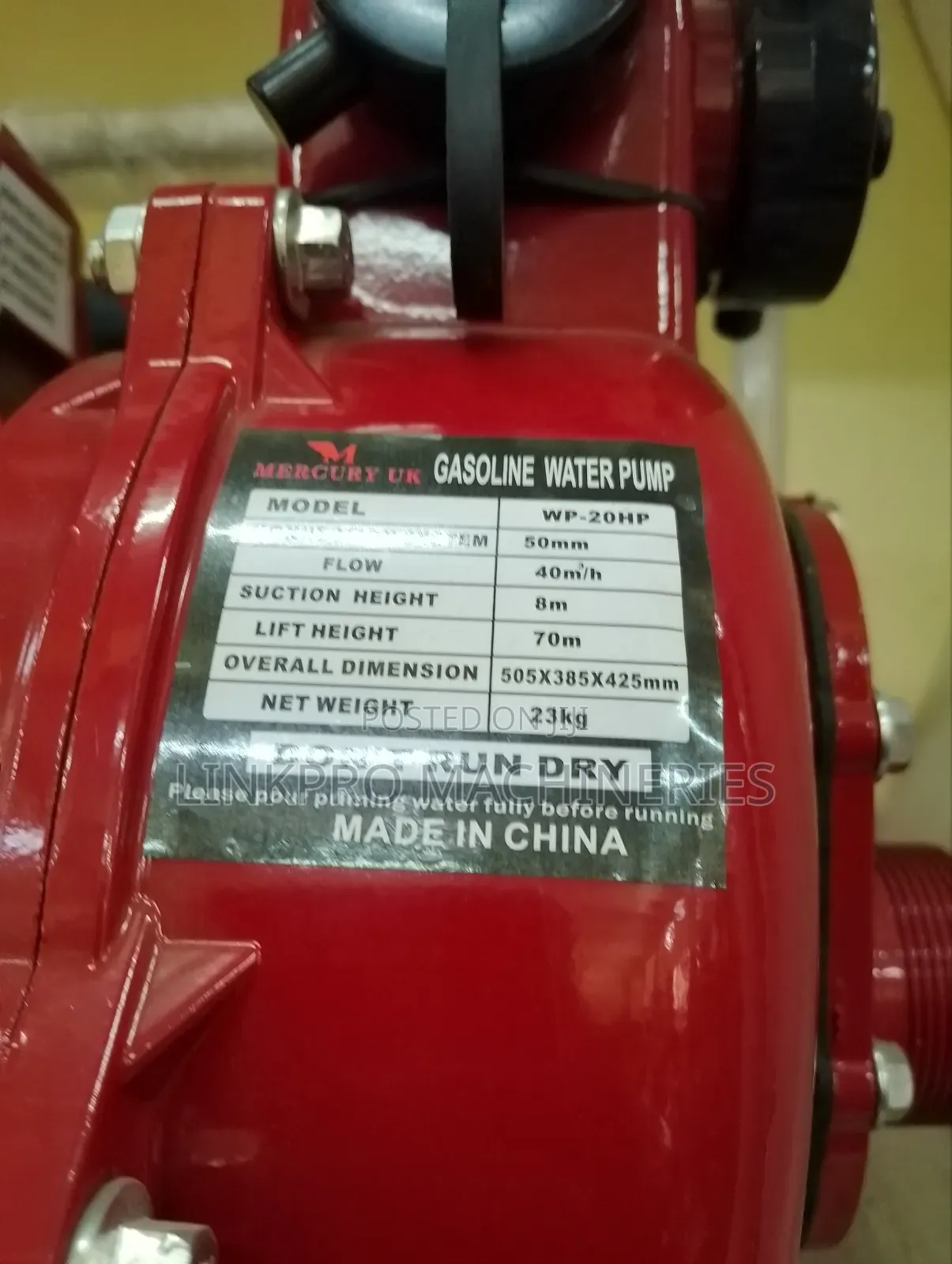 Mercury Uk 2 Inches Petrol Water Pump
