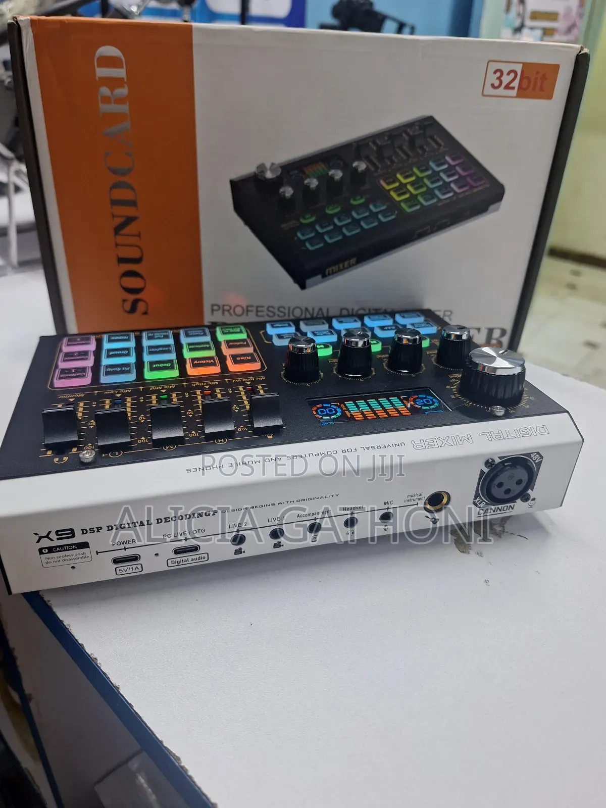 Professional Digital Mixer Sound Card