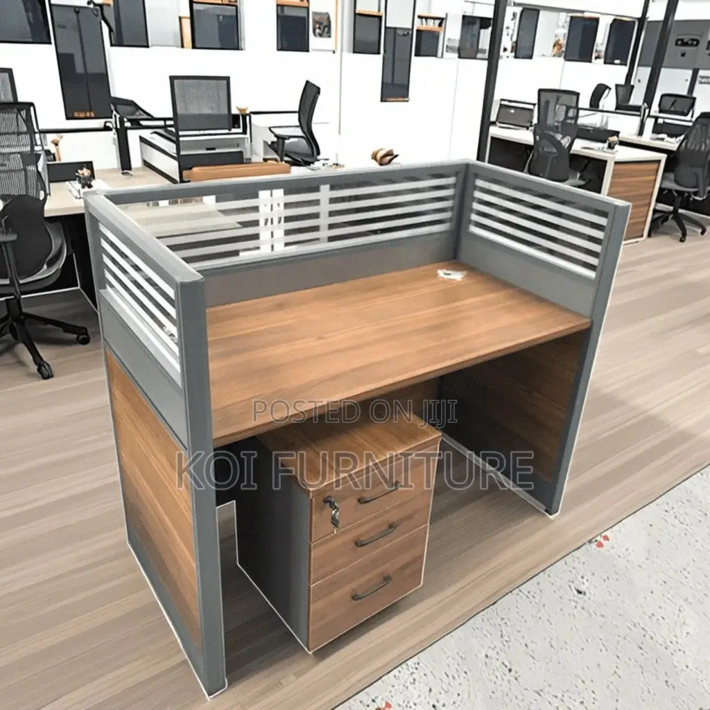 Office Workstations; One User MDF Executive Office Workstation Desk