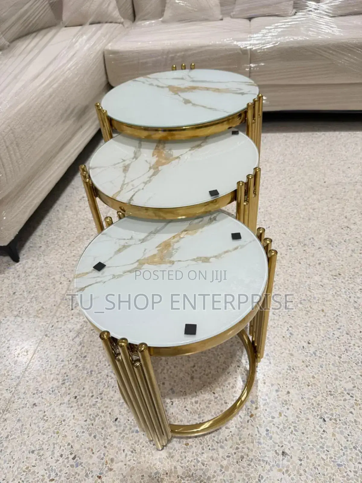 Luxury 3-in-1 Executive Pure Marble Table