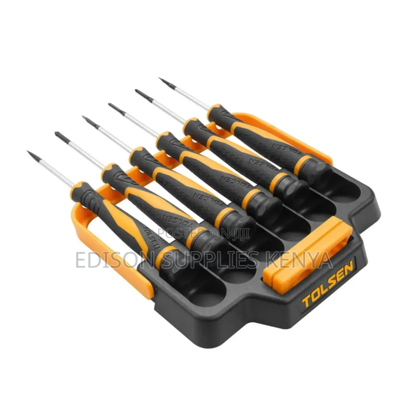 Tolsen 8pcs Precision Screwdriver Set W/ Reversible Plastic Case Stand