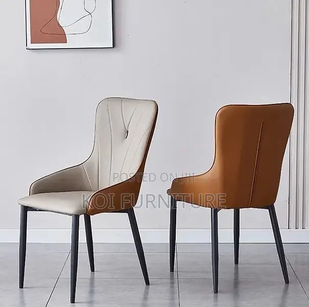 Dining Chairs; Upholstred Leather Dining Chair