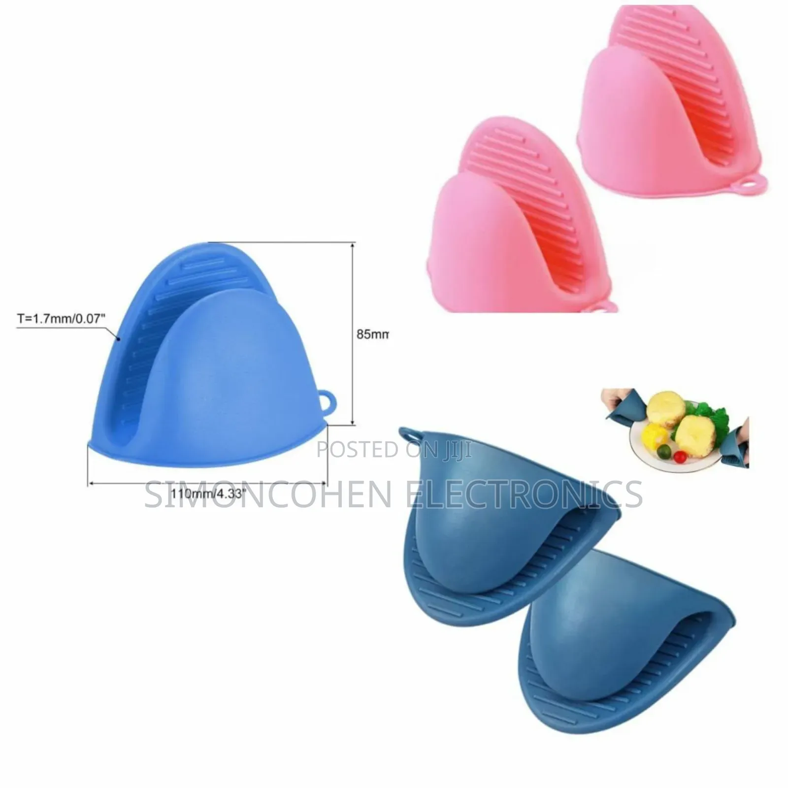 2pcs Silicon Pot Holders