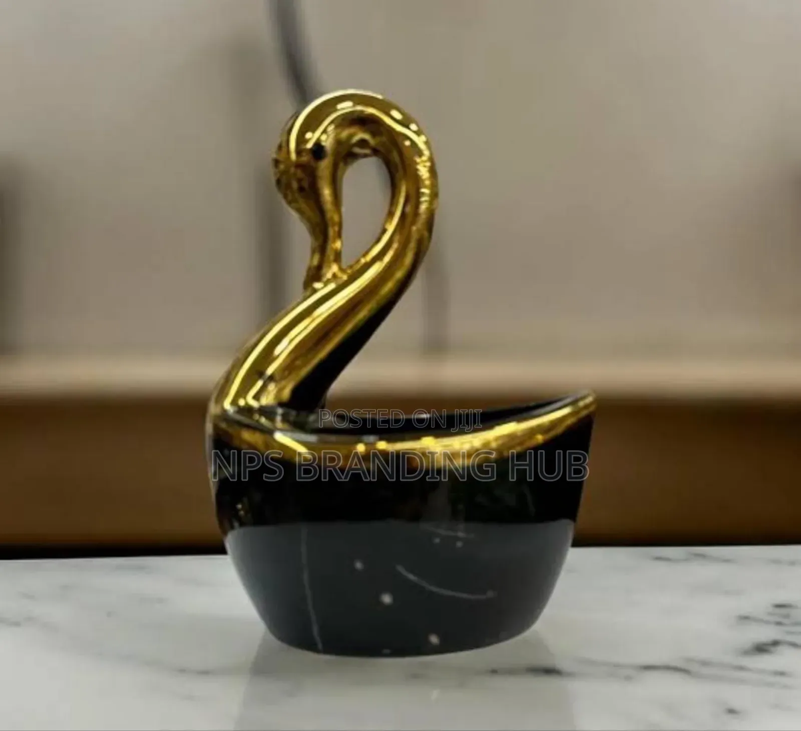 Ceramic Love Shape a Swan Bowl Multipurpose Organizer Zn
