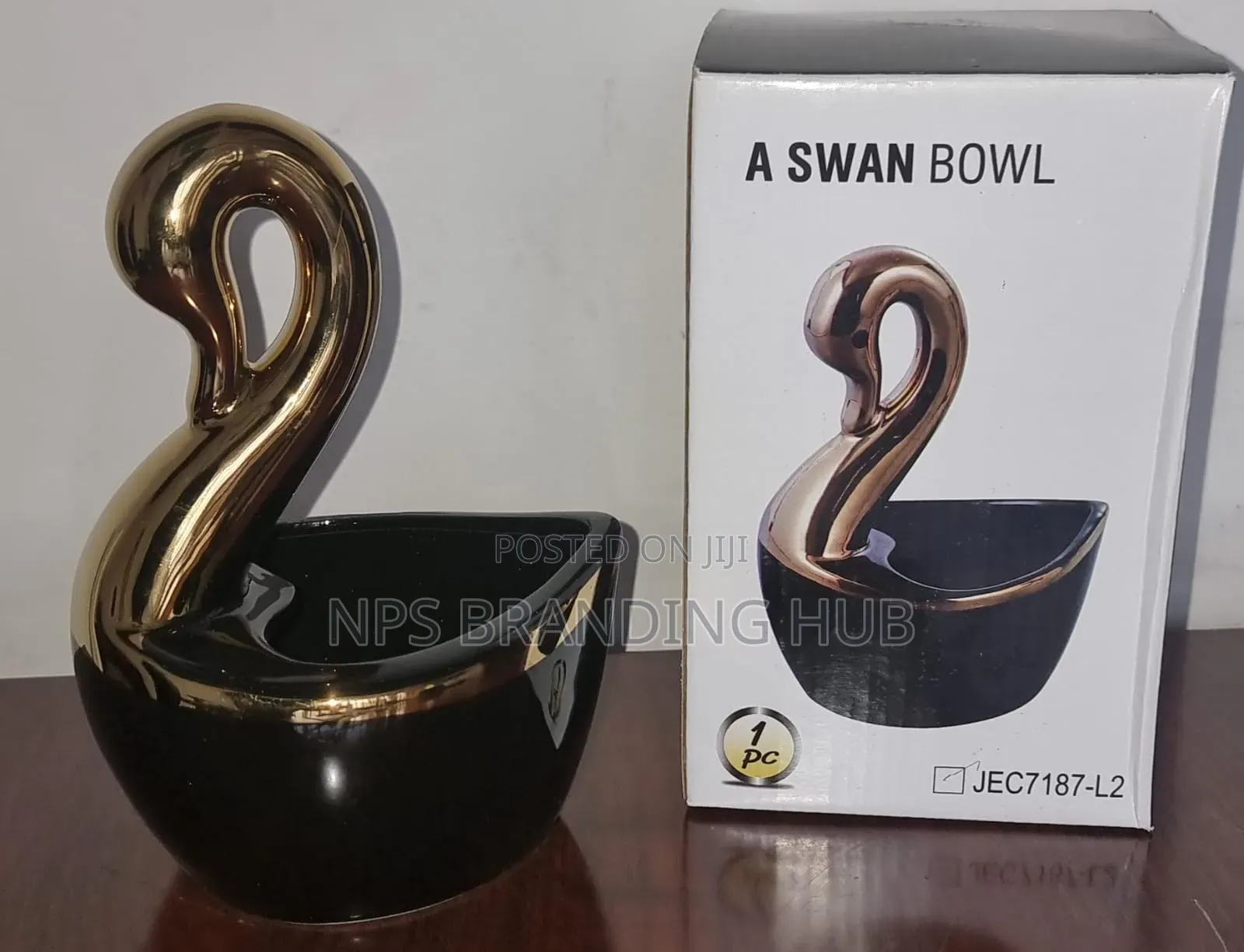 Ceramic Love Shape a Swan Bowl Multipurpose Organizer Zn