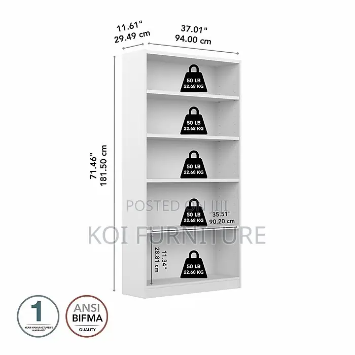 Storage Units; Home Office Spacious Bookshelf
