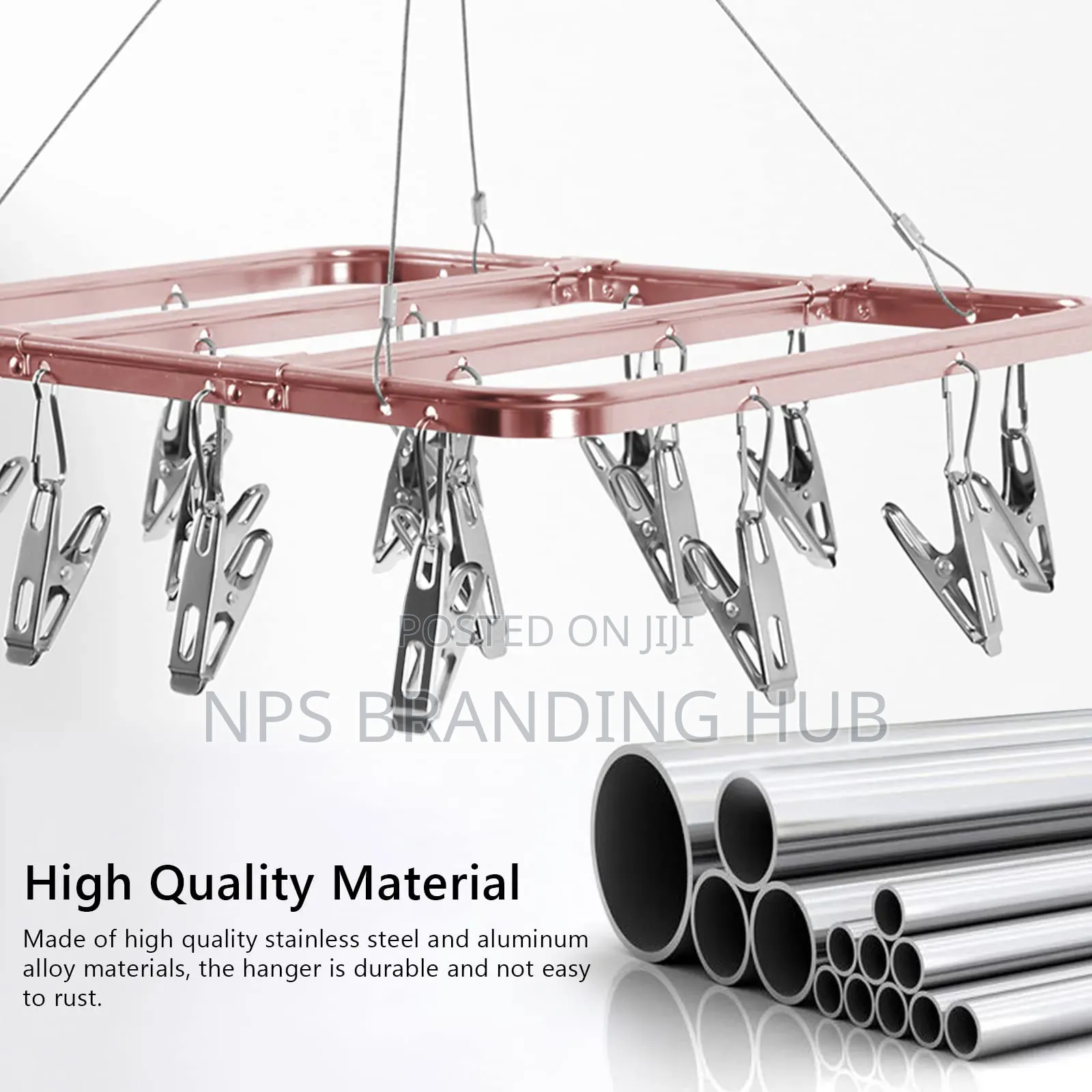 26 Peg Metallic Cloth Drying Rack Hanger P.O