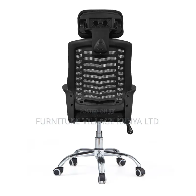 Office Chair; Black Headrest Office Chair