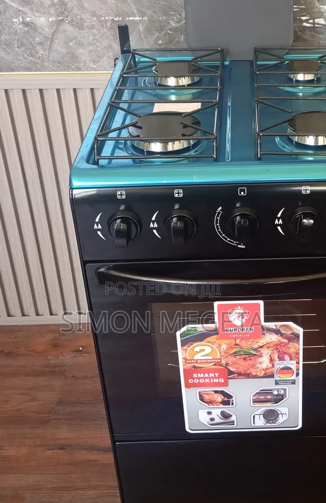 Euroken Euro-55-4g Full Gas Cooker – Auto Ignition