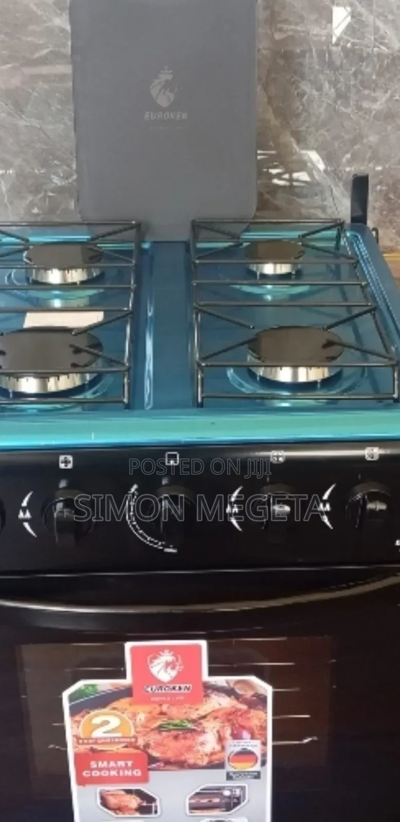 Euroken Euro-55-4g Full Gas Cooker – Durable Design, Auto Ignition
