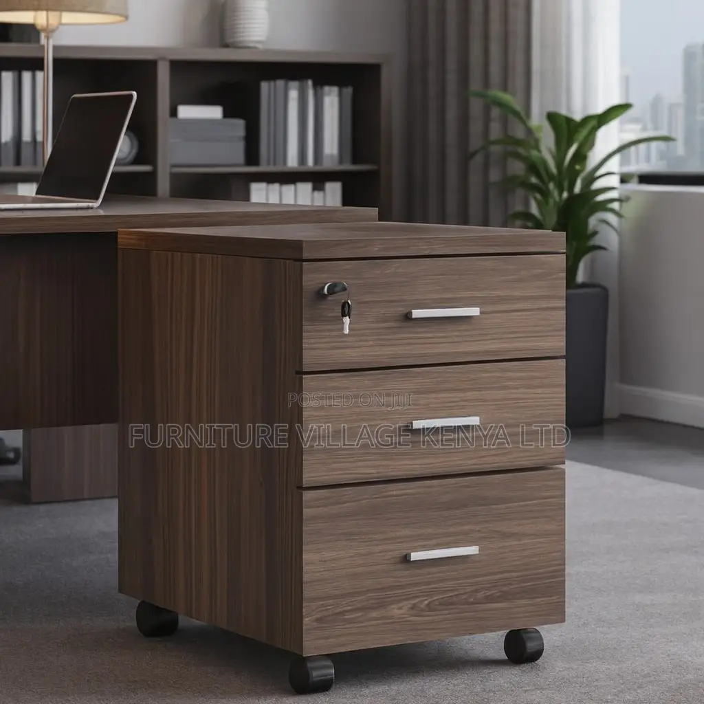 Office Cabinet; Modern Office 3 Drawer Movable Pedestal