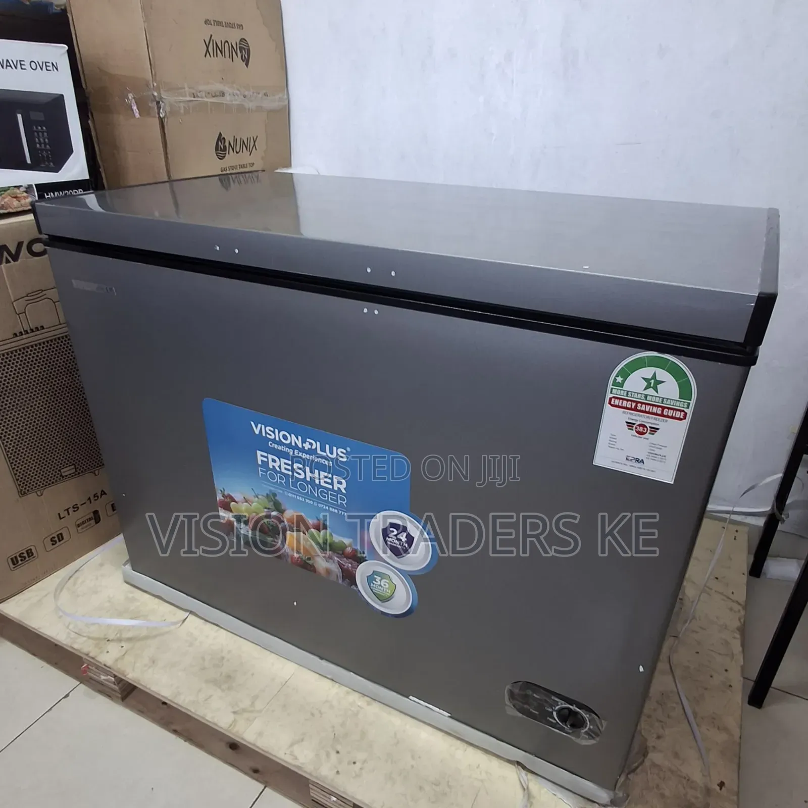 Vision 300ltrs Deep Freezer/Chest Freezer With Slider Glass