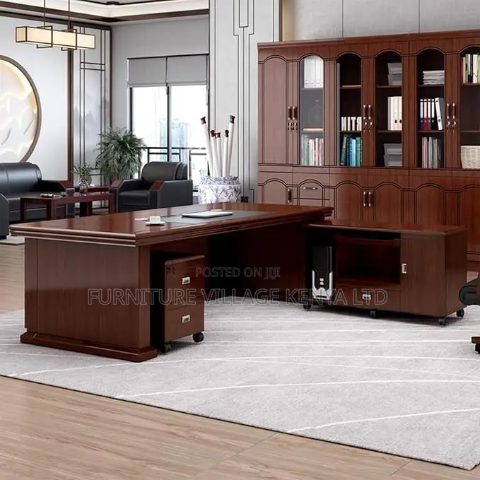 Office Desk; 1.6m Executive Mahogany Office Desk