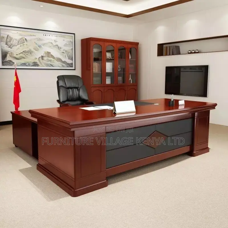 Office Desk; 1.6m Executive Mahogany Office Desk