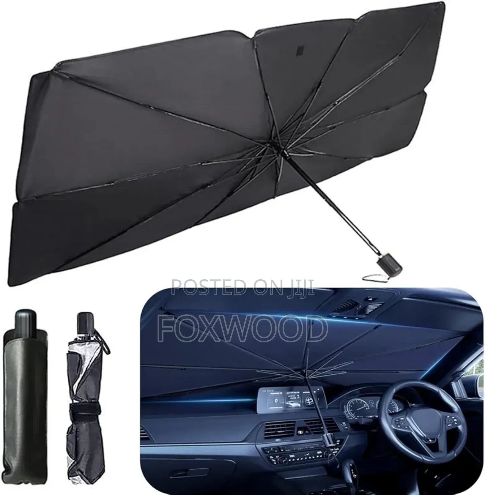 Car Dashboard Umbrella Sunvisor Windscreen Cover