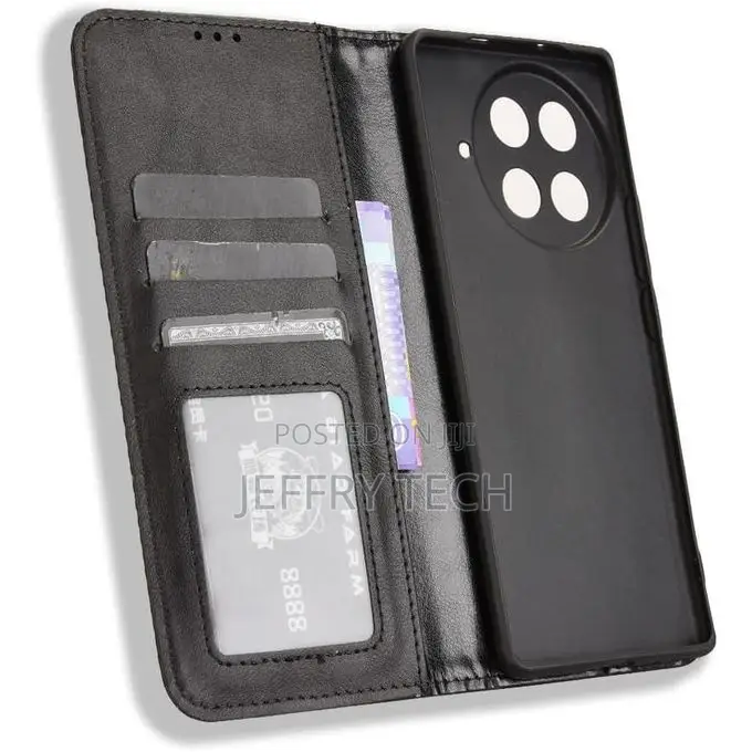 Id/Cards and Cash Wallet, Leather Flip Tecno Camon 30s Pro