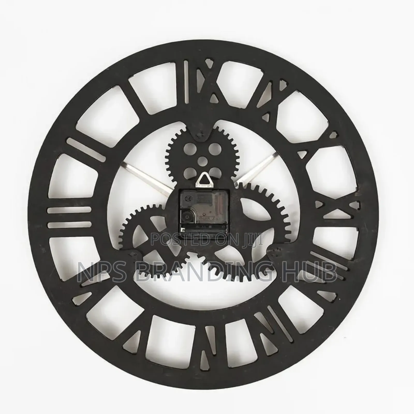 3d Roman Vintage Gear Pocket Wall Clock Size 60cm Sa