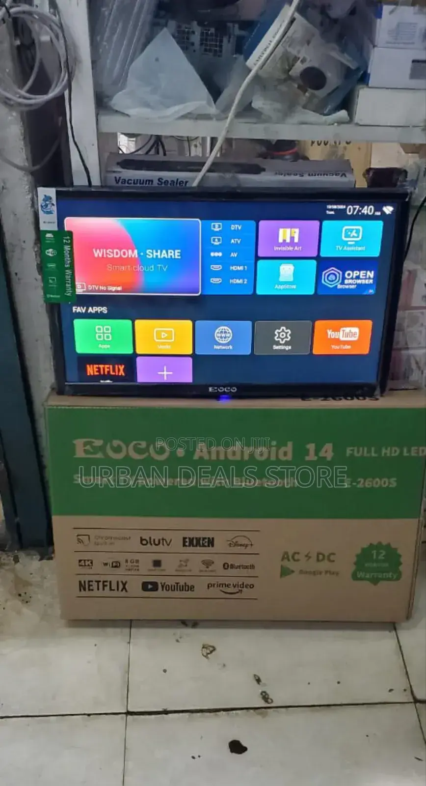 26 " AC/Dc Ecco TV With Bluetooth
