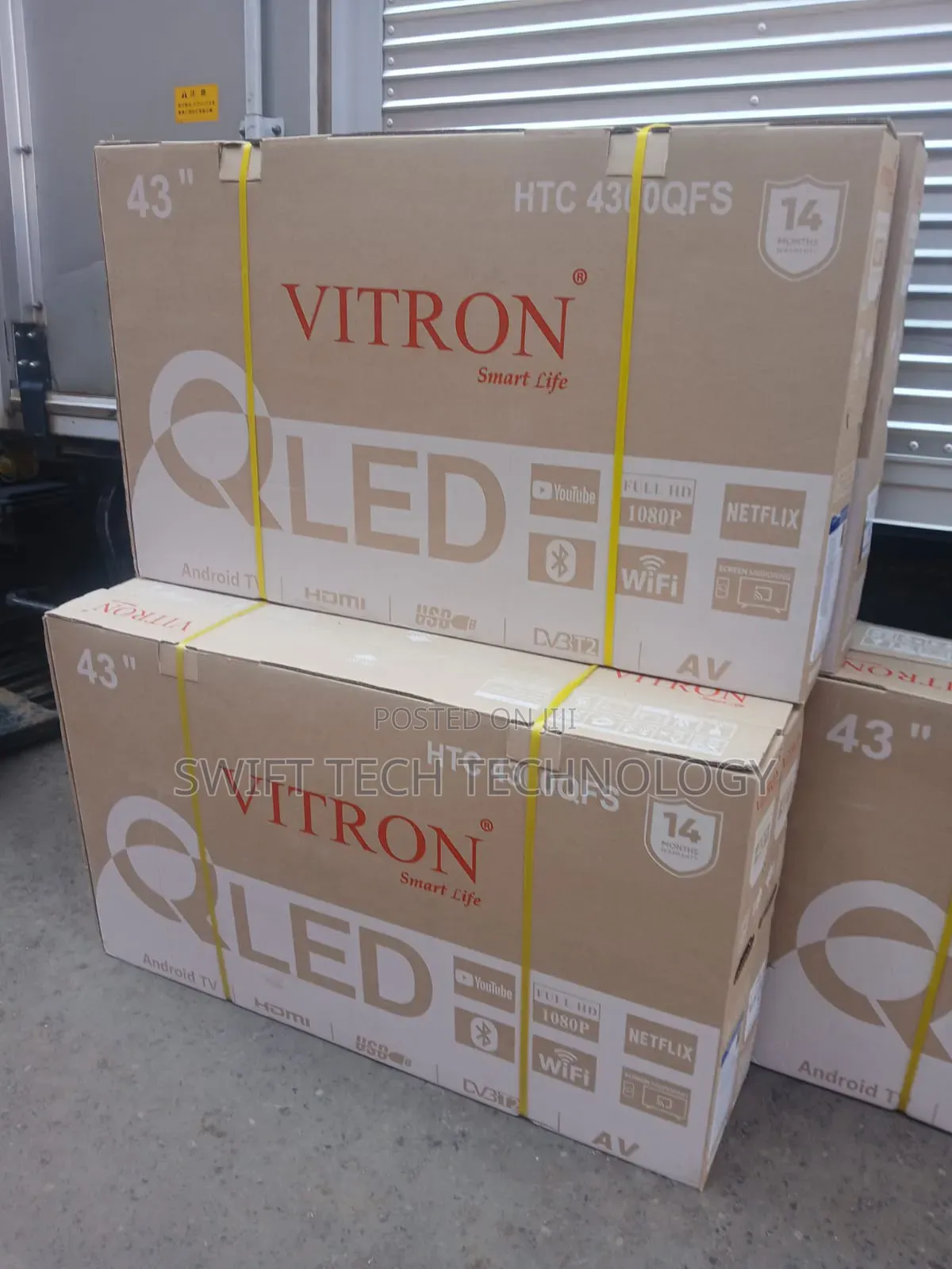 Vitron 43 Inches Qled Smart Android TV