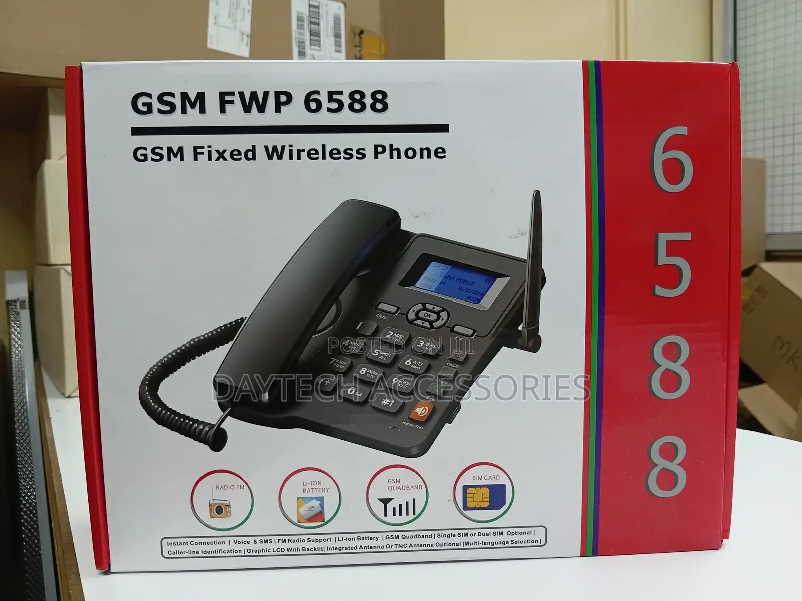 GSM Fixed Wireless Phone Ets-6588. Dual Line