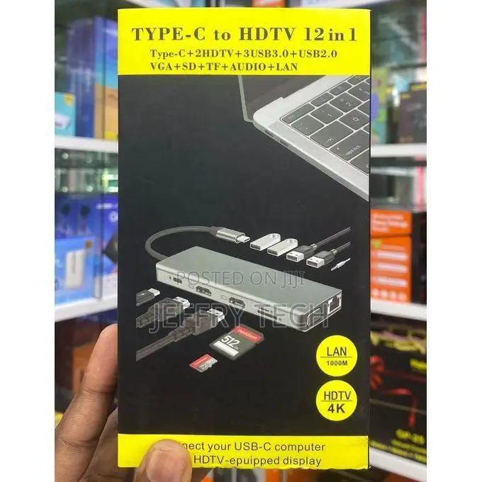 Type C to HDTV 12 in 1 Adapter