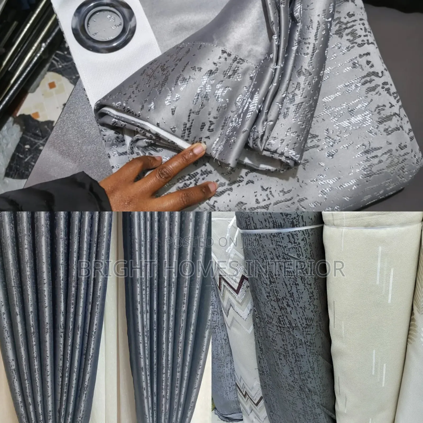 Heavy Material Curtain Grey Heavy Curtain
