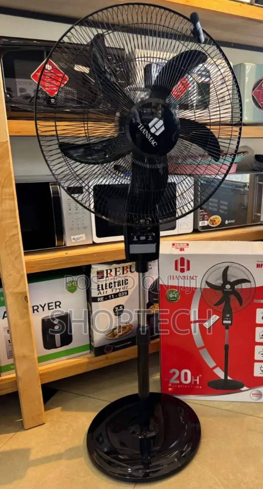 Reachargeable Hanmac 18 Inches Standing Fan