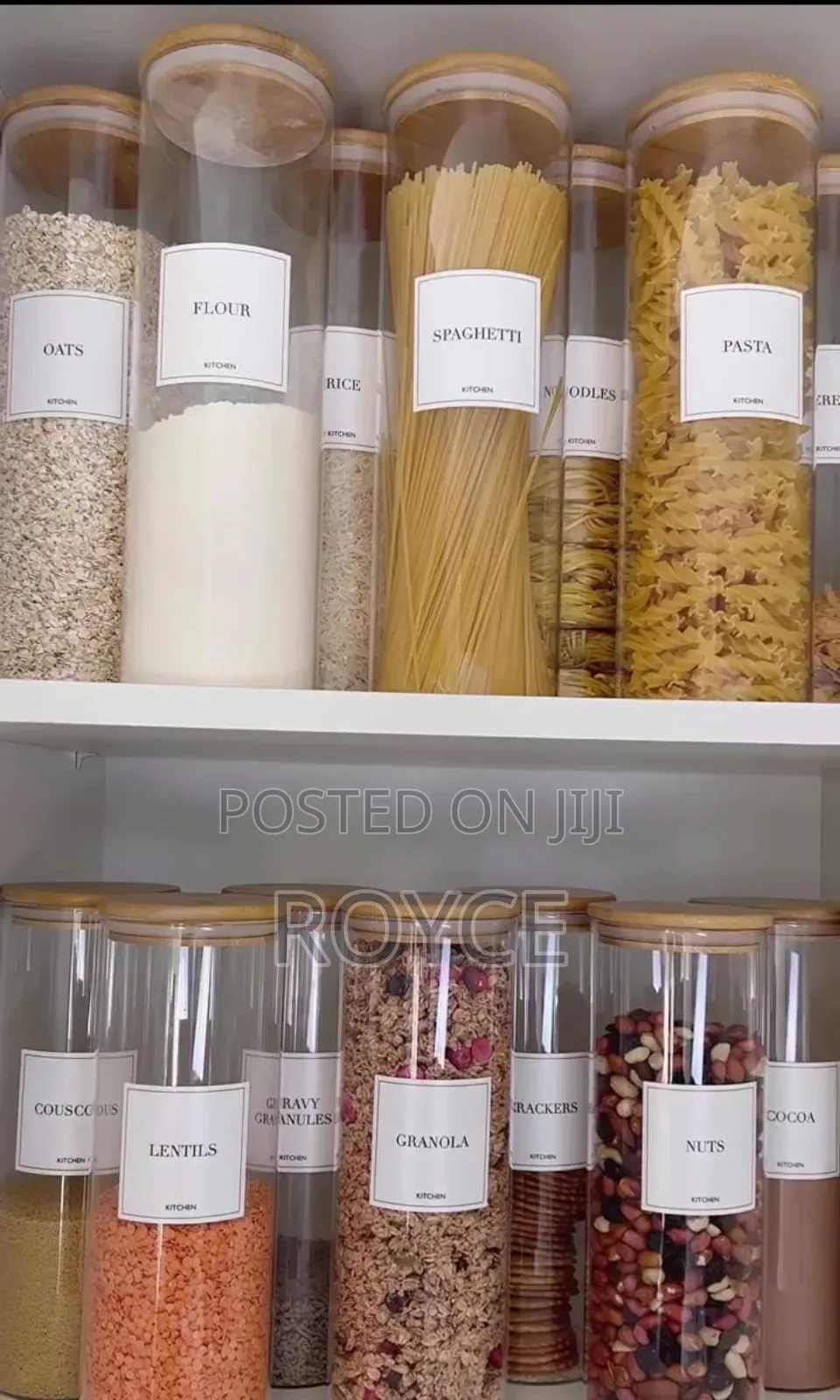 2000ml Glass Cereal / Spaghetti Container