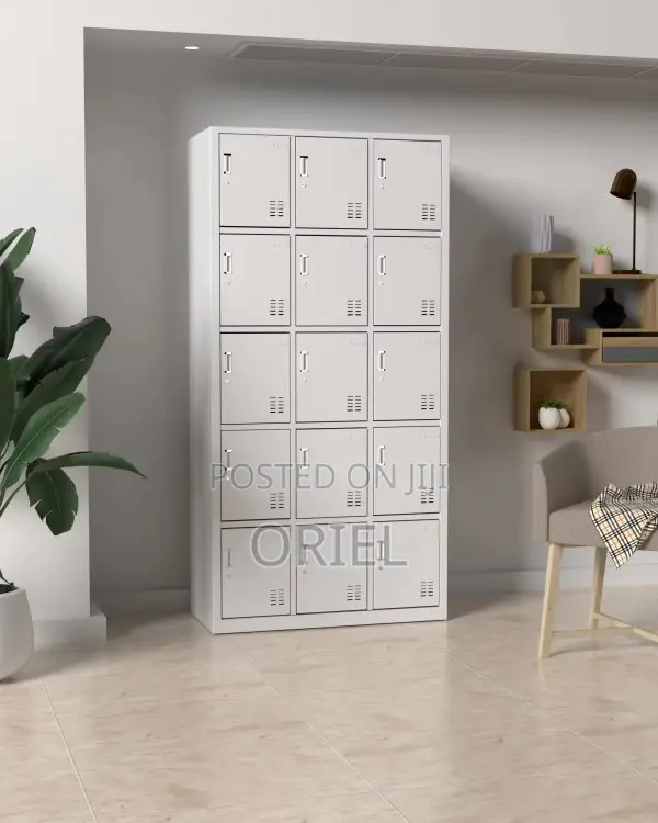 Office Cabinet : 15 Door Steel Filling Cabinet