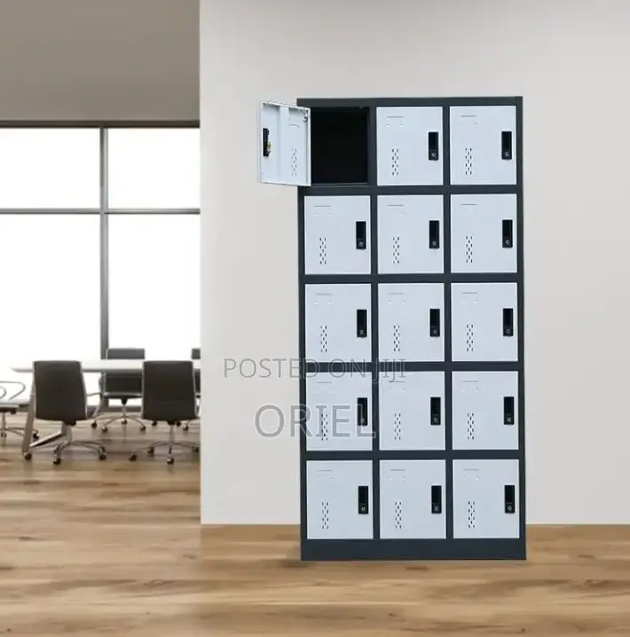 Office Cabinet : 15 Door Steel Filling Cabinet