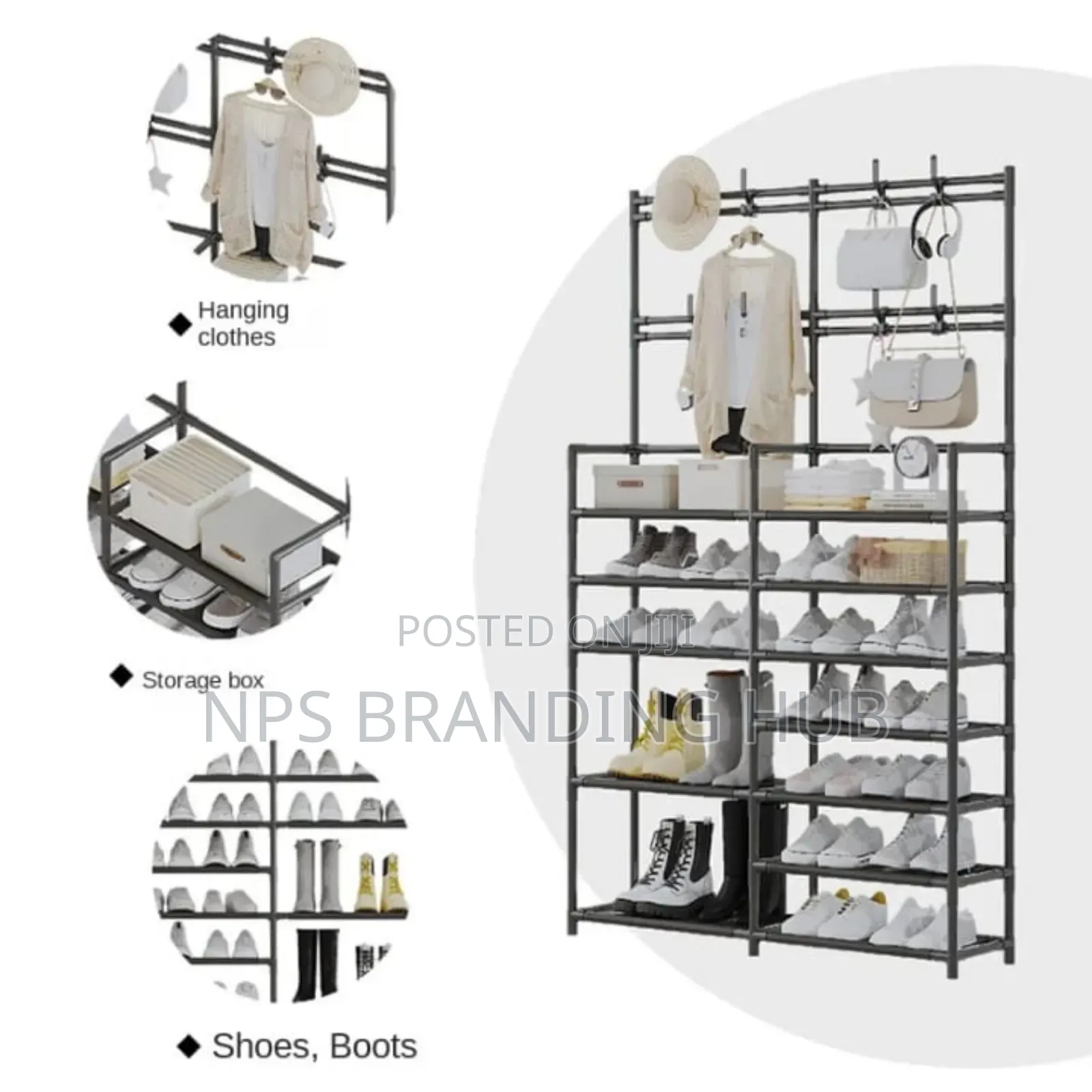 Double Row Shoe Rack Gm
