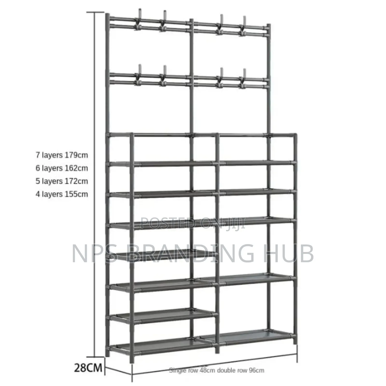 Double Row Shoe Rack Gm