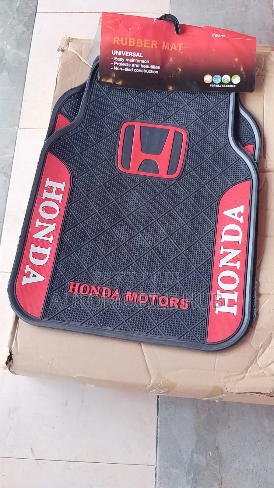 Branded Honda Car Floor Mats – Custom Fit, Durable Easy to Clean