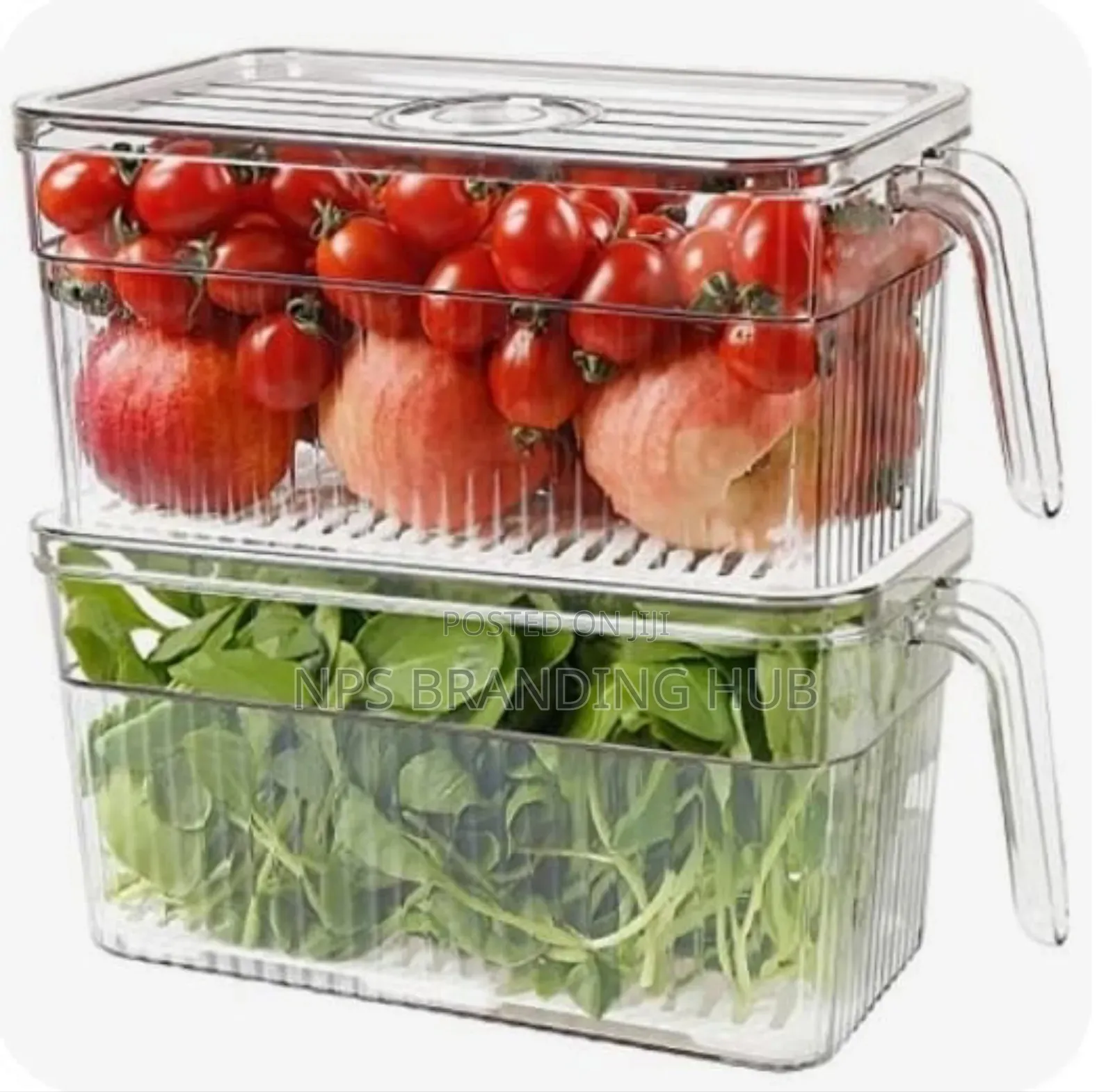 Acrylic Fridge Containers With Handle 5ltr Nm