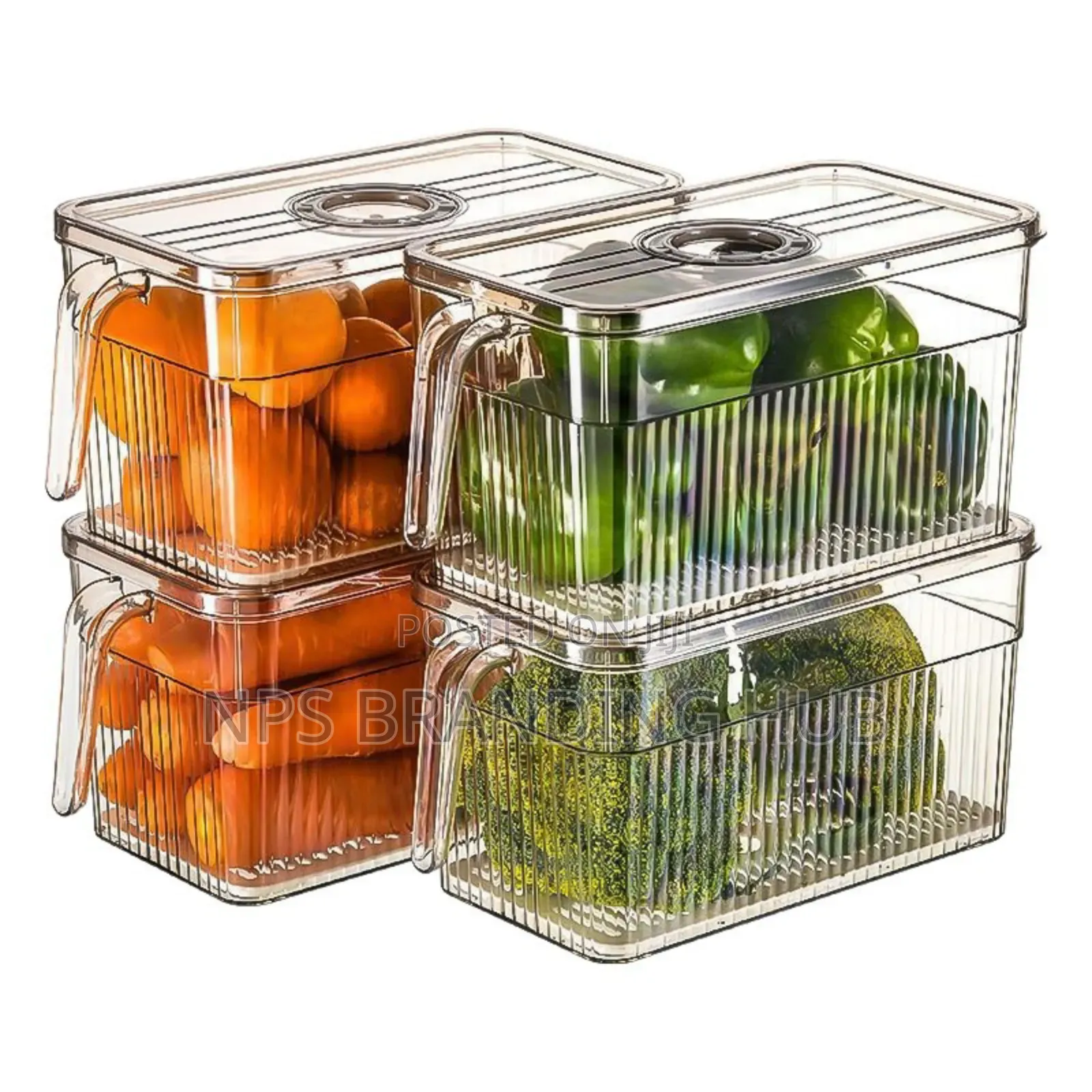 Acrylic Fridge Containers With Handle 5ltr Nm