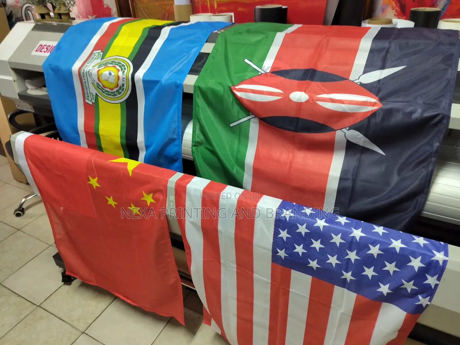 China And Usa Flags_kenya And East African Flags