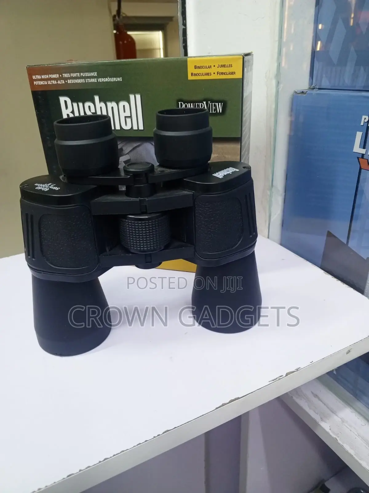 Durable 60x60 Bushnell Powerview Binoculars With Rubber Armor