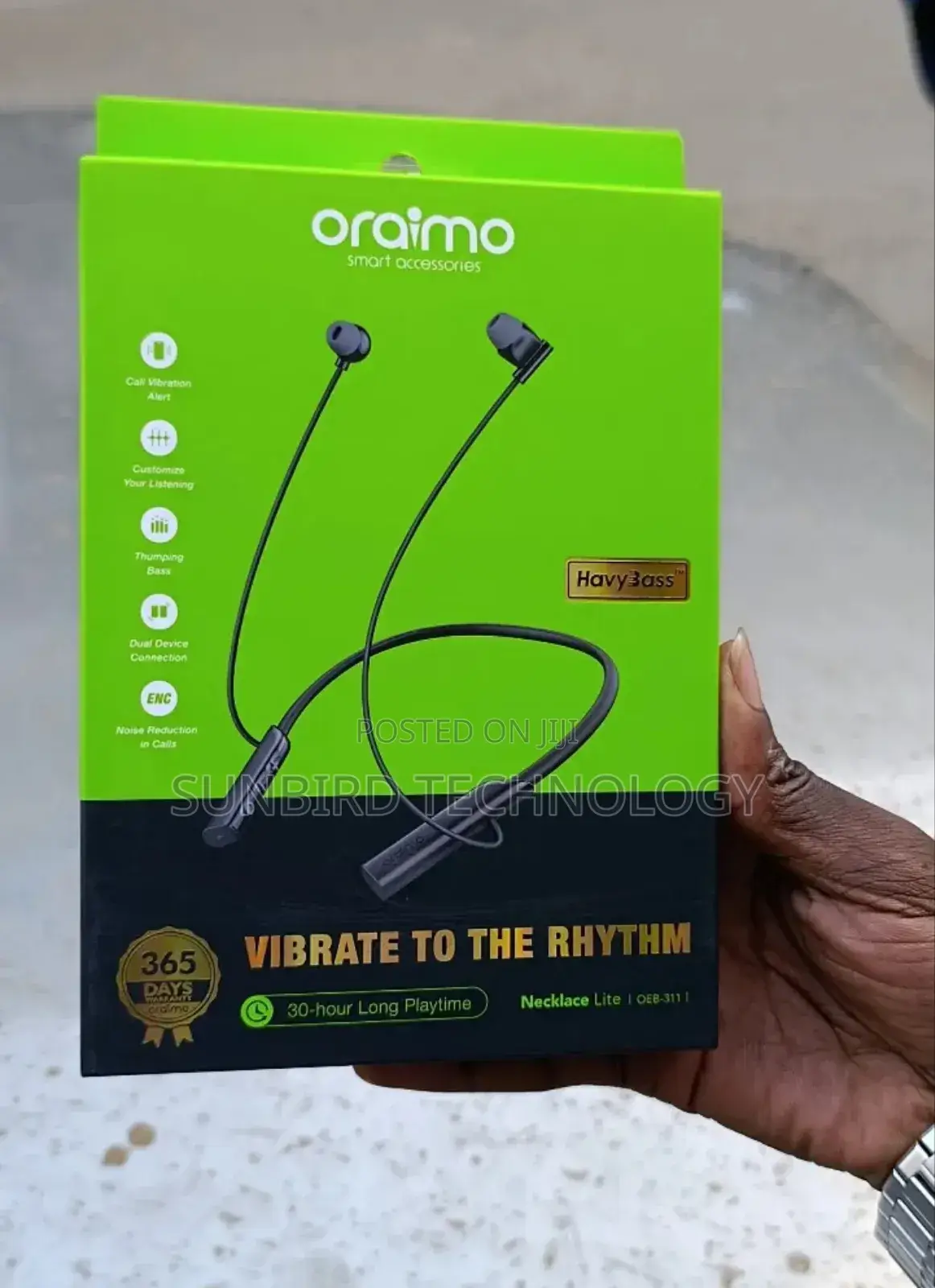 Oraimo Oeb-311 Necklace -Lite 30-HRS Long Playtime