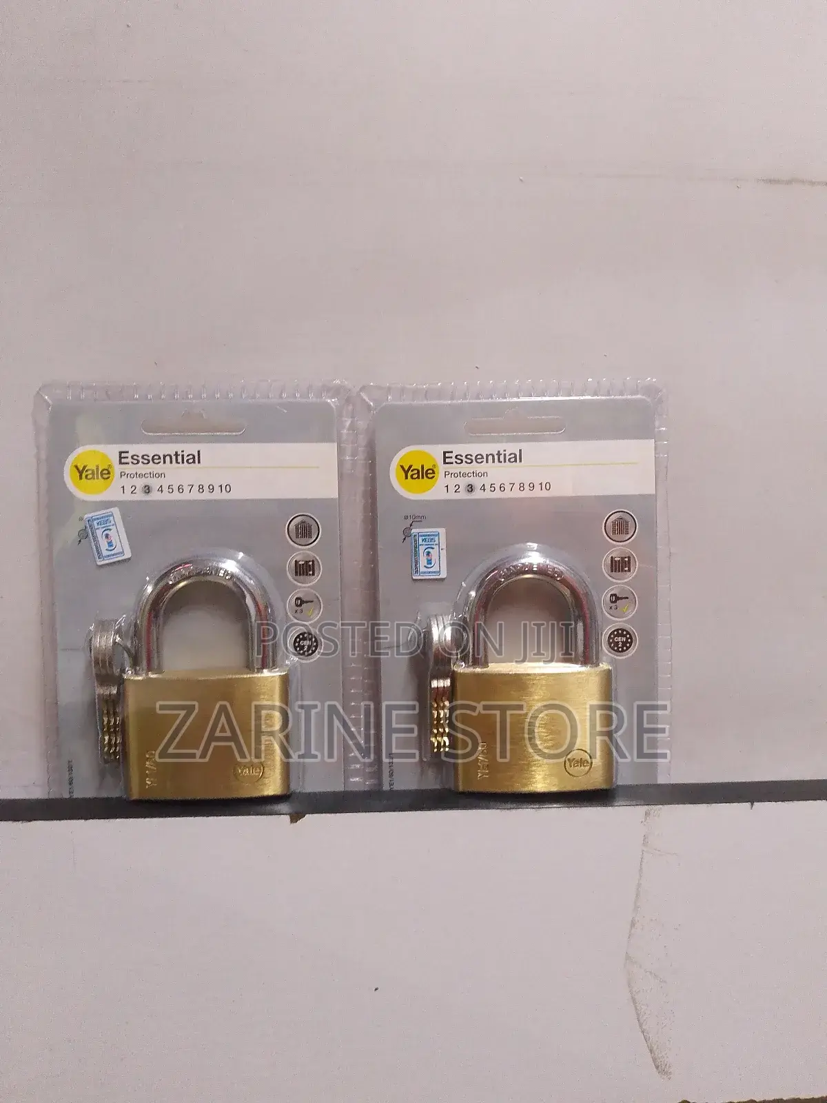 Yale Padlock 60mm With 3 Keys Made Of Hardened Antitrust Steel