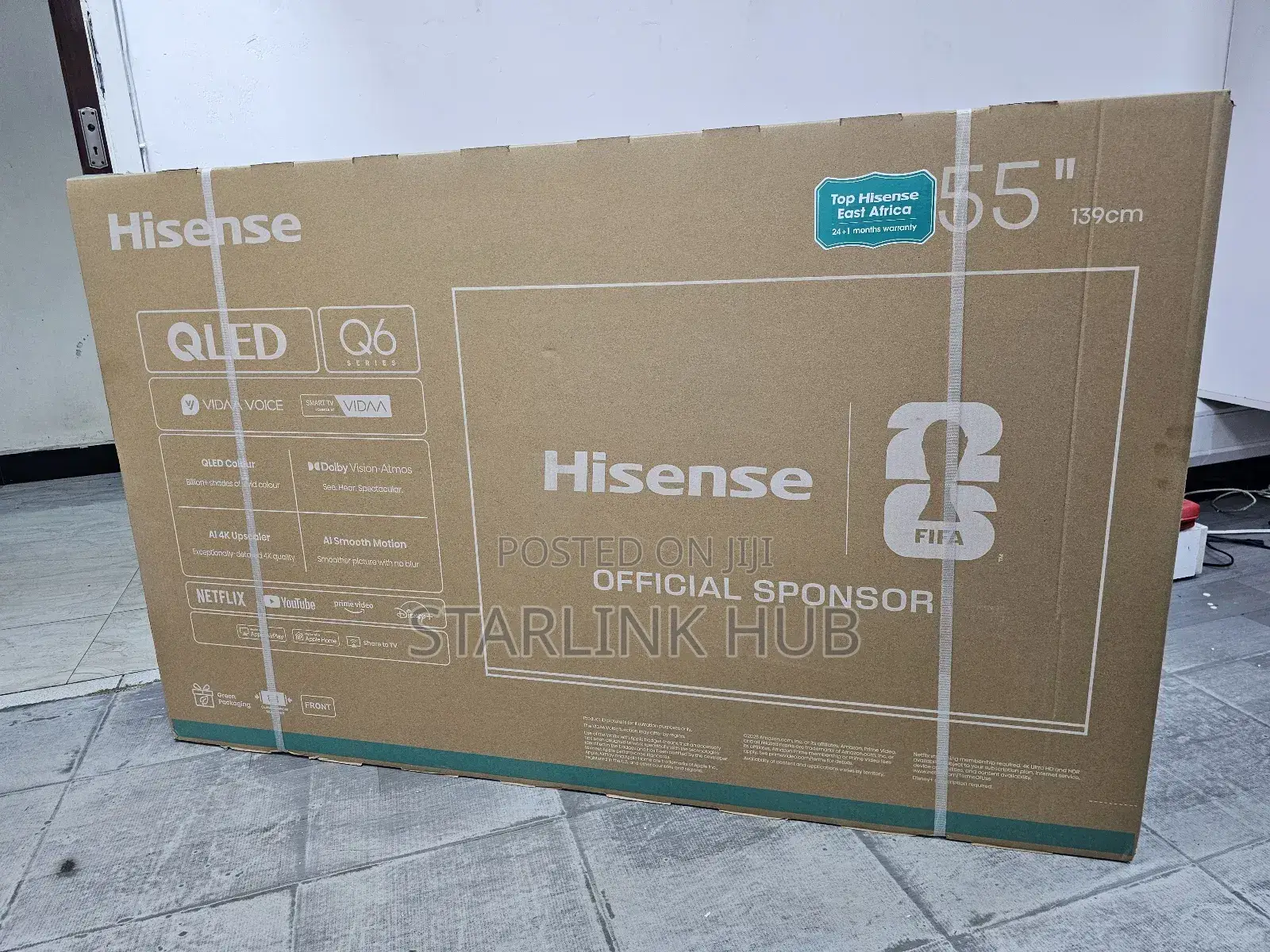 Hisense 55′′ Q6q Qled Vidaa Smart Tv – 55q6q(New Model)