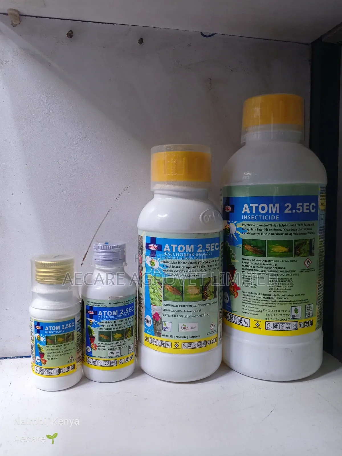Atom 2.5ec Insecticide 50ml, 100ml, 500ml, 1litre