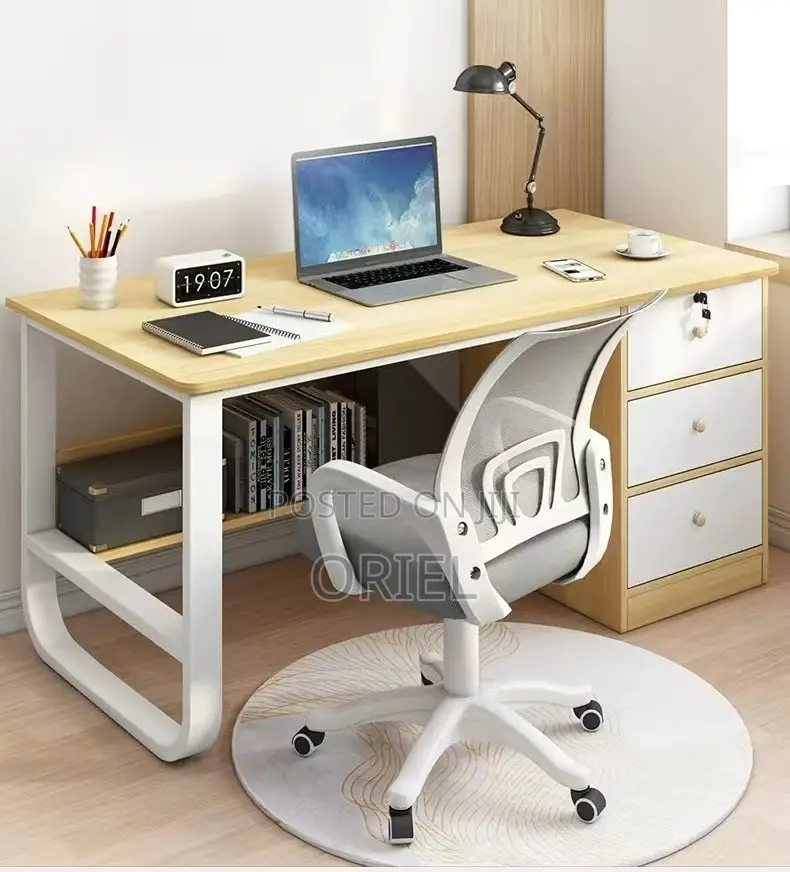 Office Desks: Student Study Desk With Computer Workstation Design