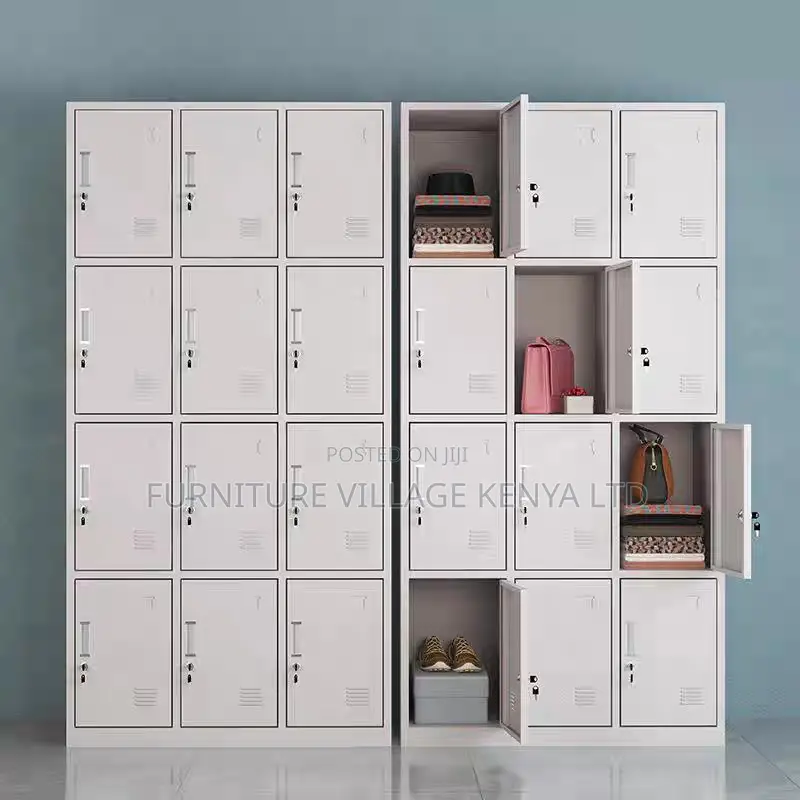 Office Cabinet; 12-locker Steel Storage Cabinet