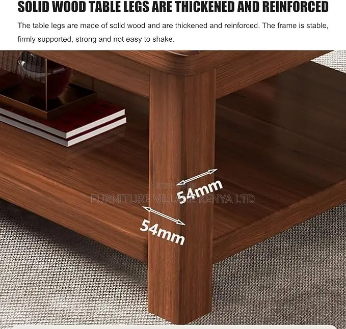 Coffee Table; Executive 120cm Mahogany Office Coffee Table