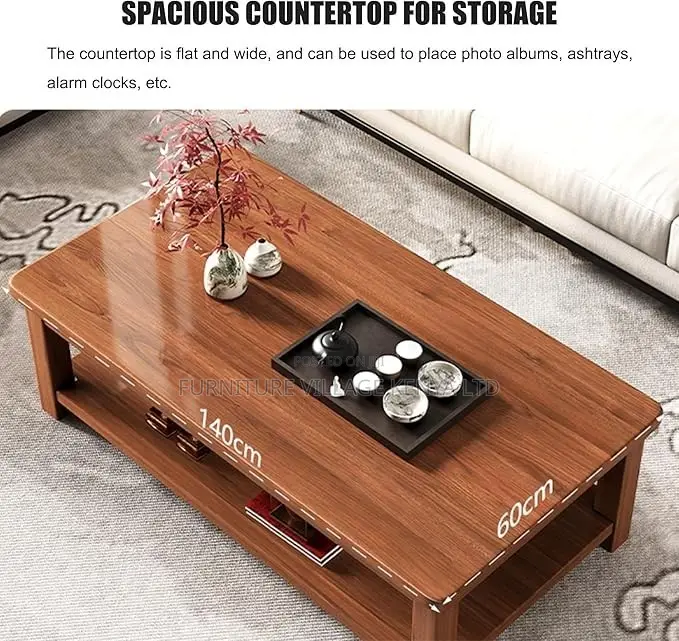 Coffee Table; Executive 120cm Mahogany Office Coffee Table