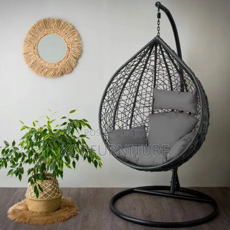 Home Chair : Luxury Rattan Swing Egg Chair