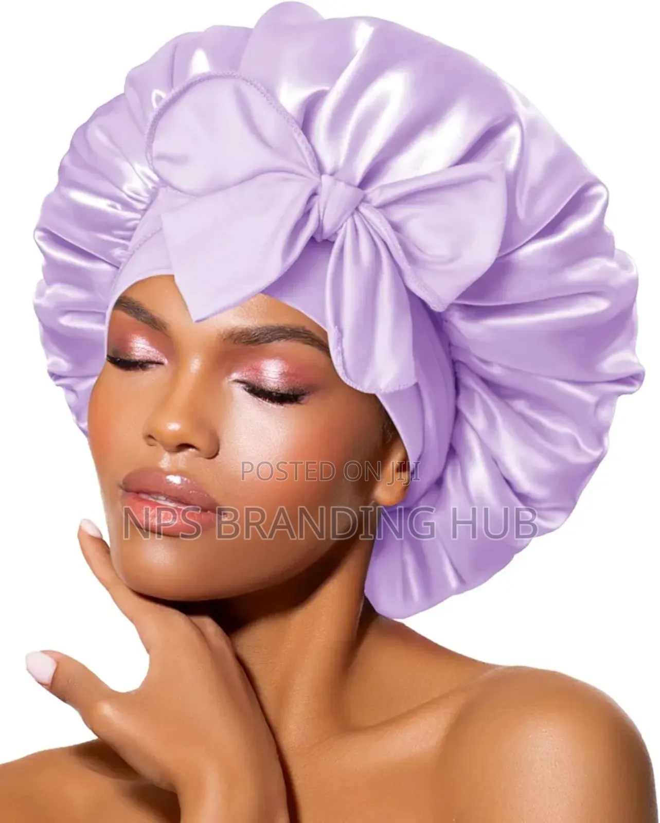 Reversable Satin Hair Bonnet With Elastic Tie Band *Material* Satin