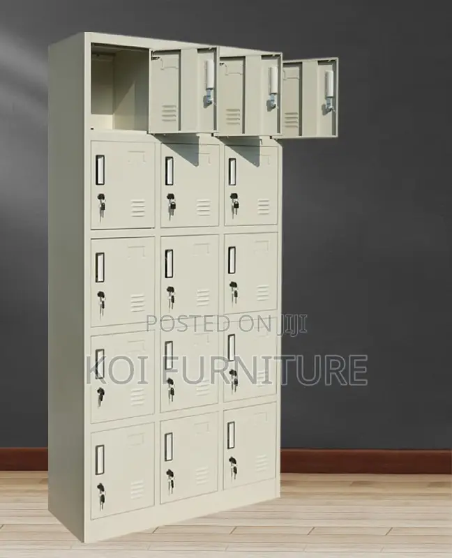 Office Cabinet : 15-Locker Steel Office Cabinet